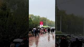 long-awaited rain in Tashkent