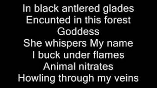 CRADLE OF FILTH Amor e Morte with onscreen LYRICS