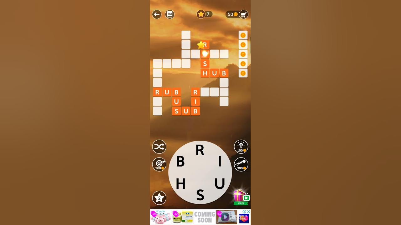Wordscapes level 182 - 185 - YouTube