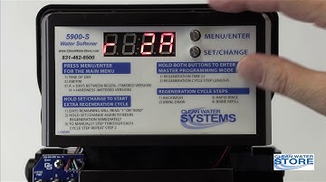 How to Program 5900-BT Water Softener
