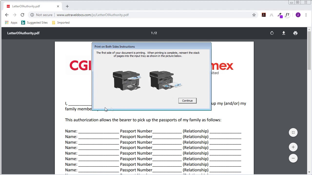 How to endorse certify someone for passport addition from