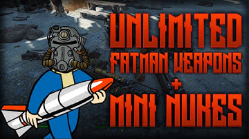 Fallout 4 - UNLIMITED FATMAN WEAPONS + MINI NUKES! (Unlimited Caps Method)