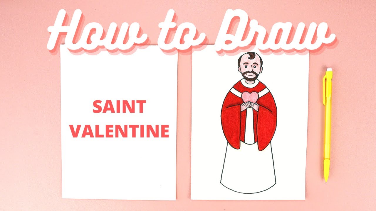 How to Draw Saint Valentine Step-by-Step Catholic Art Tutorial