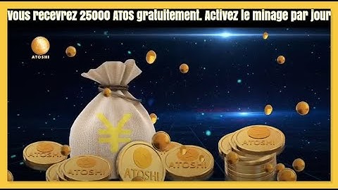 ATOSHI Blockchain APP ! Get 25000 ATOS coins for free
