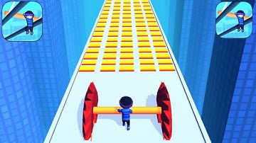 New Satisfying Mobile Game Roof Rails, ball run, Top Free Gameplay Walkthrough Android All Levels,,,