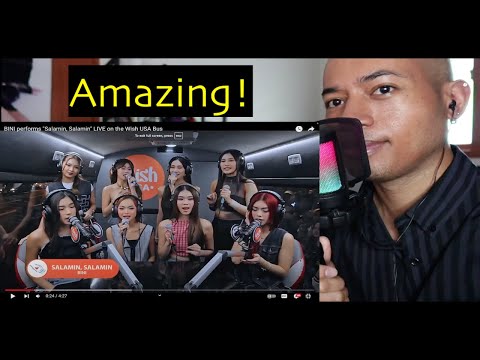 BINI performs "Salamin, Salamin" LIVE on the Wish USA Bus | REACTION | SEKSHI V