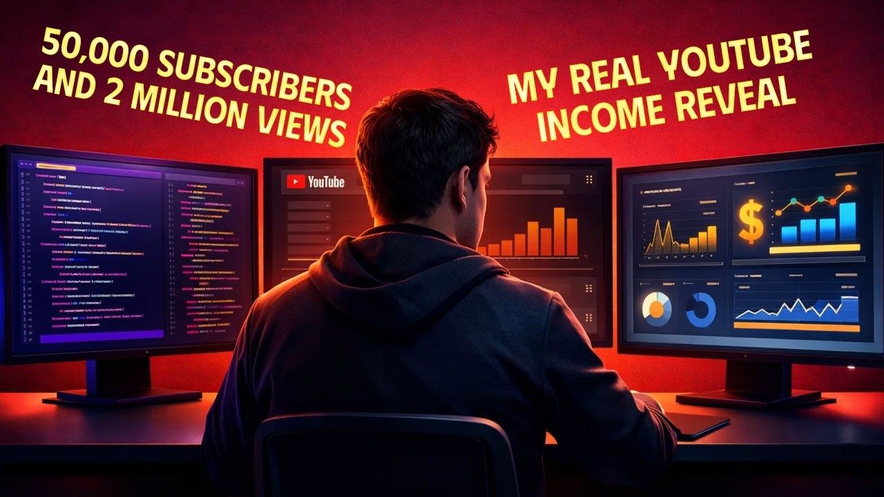 50,000 Subscribers and 2 Million Views: My Real YouTube Income Reveal ...