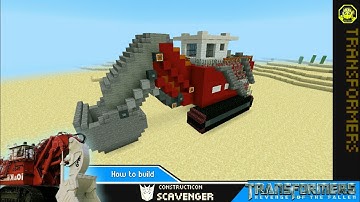 Minecraft - how to build Scavenger! Transformers 2 ROTF สร้างรถแม็คโครยักษ์ สกาเวนเจอร์!!!