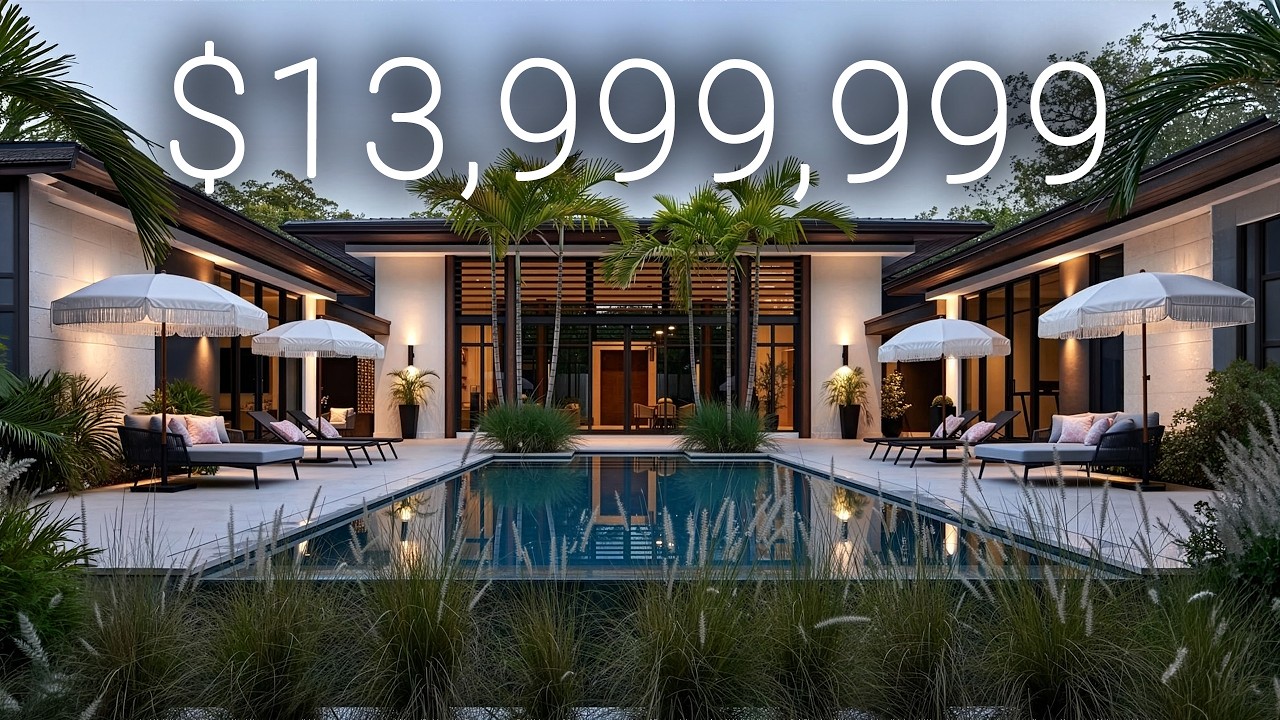 Inside a $13,999,999 BALI-STYLE MANSION in PINECREST! Music Studio, Guest House & Pickleball Court