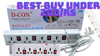 D Con 1In 6 Socket Multiplexer Unboxing & Complete Reviewsecro D-Con D7 Universal Power Strip