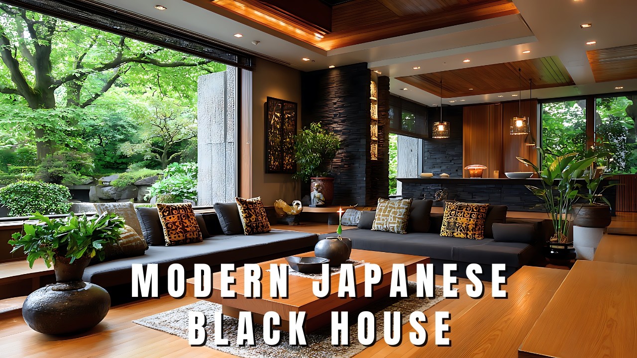 🌄 Modern Japanese Black House Exterior Wabi Sabi & Zen Garden Ideas for 2026