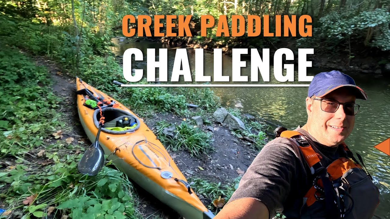Enjoying nature takes effort! Creek paddling challenge, Gnesta - Vagnhärad, Airfusion EVO kayak