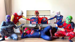 5 SPIDER-MAN Bros vs MAGIC TELEVISION || Spider-Man Superhero Transformation !!! ( Funny, Action )