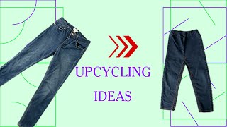 【ジーンズ　捨てないで❗️】子供用ズボンの作り方　リメイク