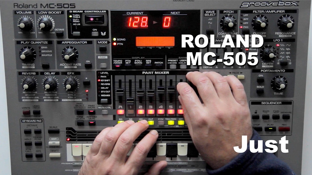 Just Groovebox - Roland MC505 Pattern 96 - YouTube