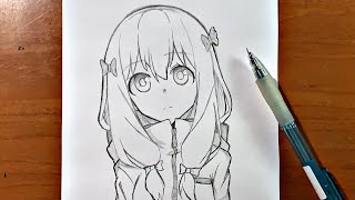 How to Draw cute Anime Girl with ease ! 🐱