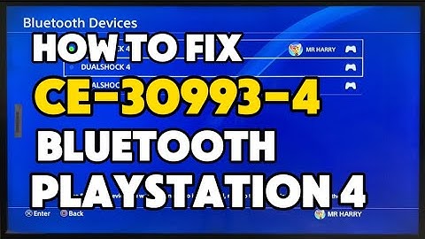 How To Fix PS4 CE-30993-4 An Error occurred during the Bluetooth connection