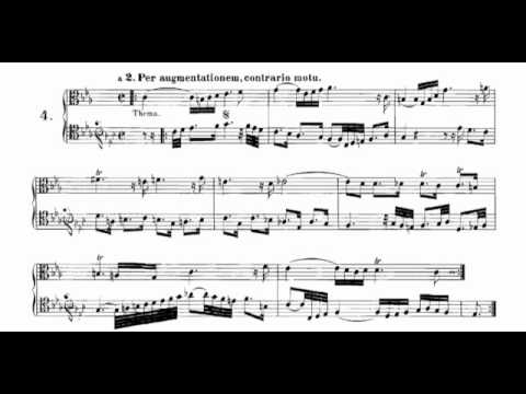 Canon 4 (A) Per Augmentationem, Contrario Motu (Bach) - YouTube
