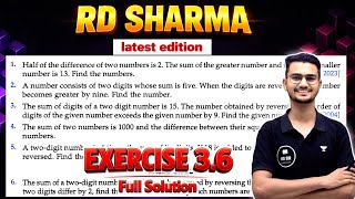 RD Sharma Class 10 Maths | Chapter 3 Exercise 3.5 Solution | MD Sir