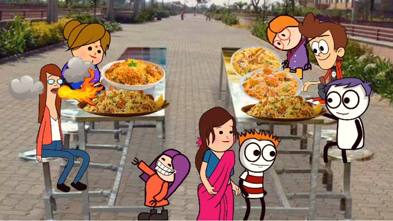 காரத்துல பிரியாணி கொஞ்சம் கம்மியா இருக்கா🤣|kanyakumari cartoon creator| poomari comedy | bomma padam