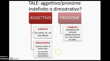Che pronome è un tale?