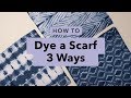 3 shibori tie dye techniques