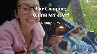 Car camping with my CAT | Ohiopyle pt.1