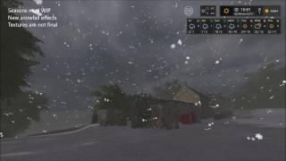 Farming Simulator 17 - Seasons Mod WIP - New snowfall effects