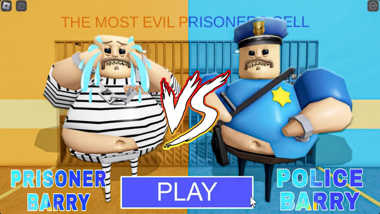 PRISONER BARRY 🆚 POLICE BARRY'S PRISON RUN! NEW SCARY OBBY FULL ...