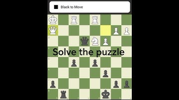 !! Solve The Puzzle 👑☠️ #chess #chesscom