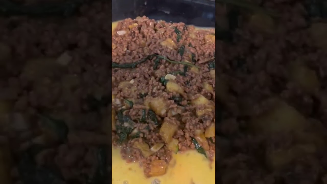 Spinach Pie with Ground Beef 