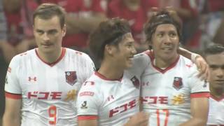 江坂 任（大宮）がCKからのヘッド弾で前半終了間際で同点に並ぶ！ 【ゴール：明治安田Ｊ１ 2nd 第4節 浦和vs大宮】