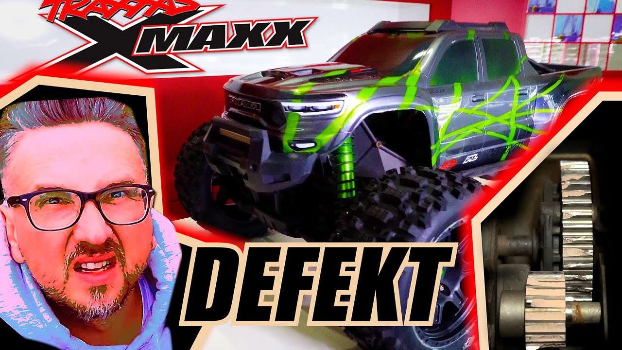 Traxxas X-Maxx zerstört Ritzel und Hauptzahnrad im Punch-5-Modus