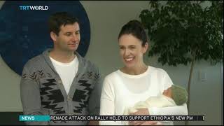 New Zealand Pm Speaks To Reporters Post Birth