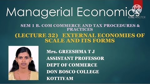LECTURE 32 MANAGERIAL ECONOMICS SEM 1 B.COM TAXATION