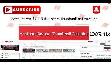 YouTube account verified still custom thumbnail not enabled solved 100% watch full video