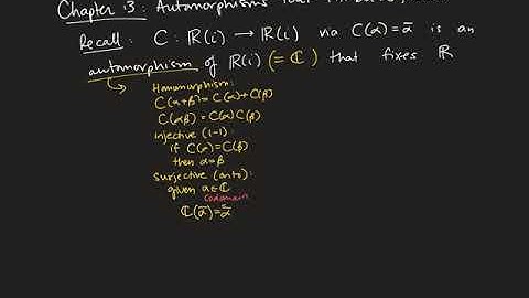 Chapter 13: Automorphisms of Fields