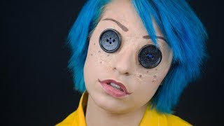 Coraline Doll Makeup Tutorial 31 Days of Halloween -