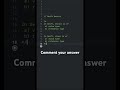 Comment your answer | Swift concepts #iosdevelopment #coding #swift #exploremore