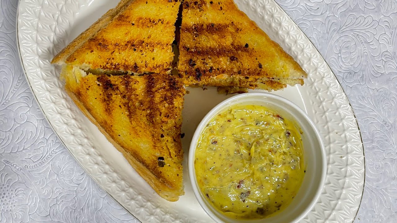 Garlic grill cheese sandwich garlic cheese toast YouTube