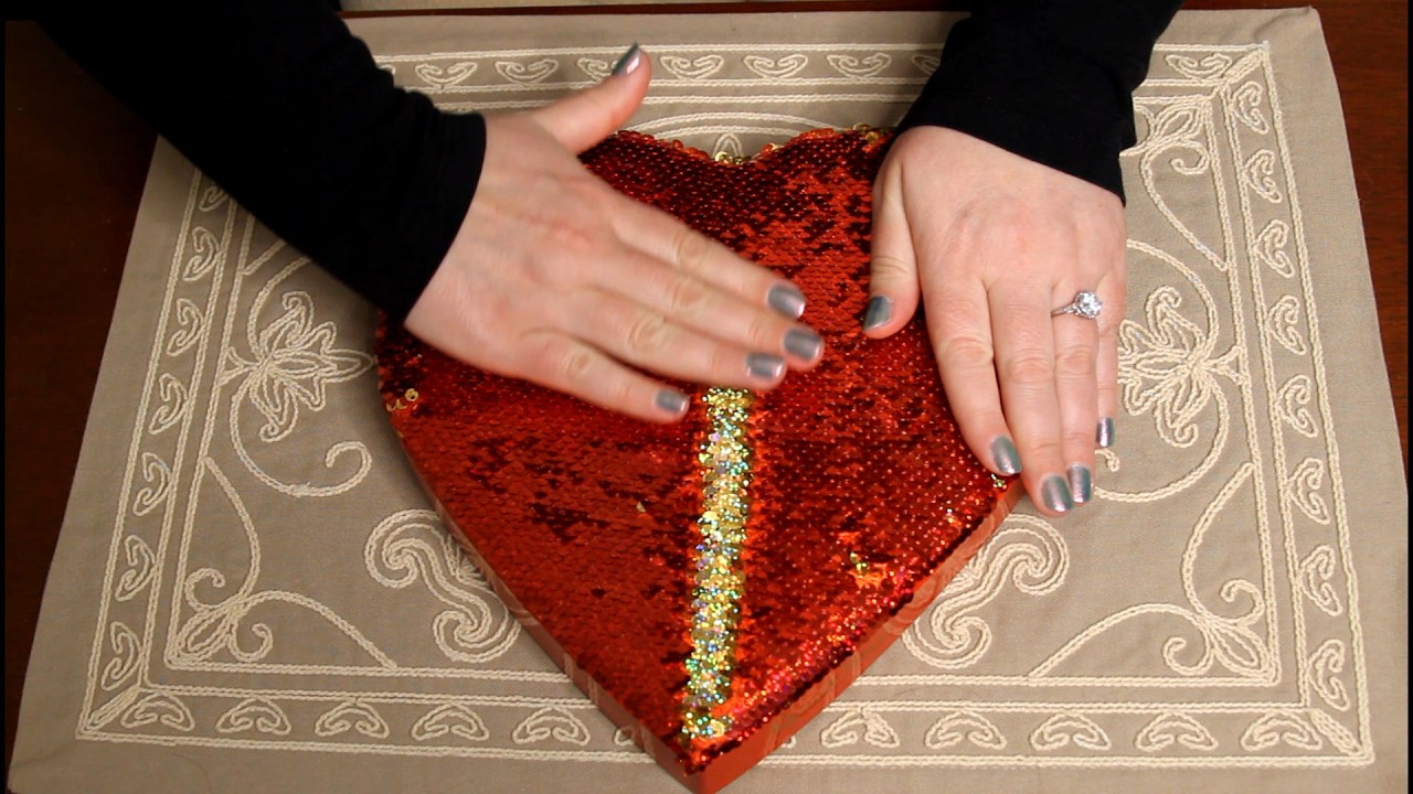 Be My Valentine ~ 2026 ~ Crinkly Soap & Sequin Heart Box