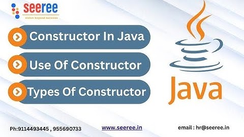Constructors in Java | what is constructor? with syntax and example | By - Prabin K Rout | seeree