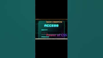 Power of CSS: Cyberpunk Login UI! See CSS Magic 🤯  #css #html #javascript #coding #programming
