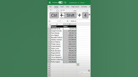 currency changer using excell shortcut