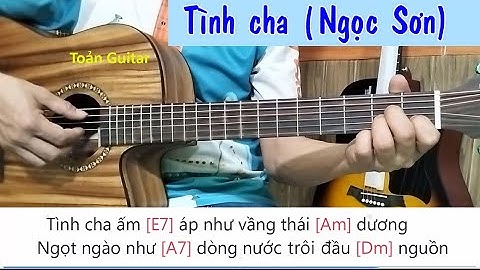 Hướng dẫn Guitar - Tình cha (Ngọc Sơn) - Intro và đệm hát chi tiết -Toản Guitar
