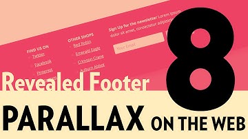 Parallax on the Web (Part 8) – Revealed Footer