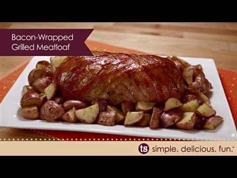Bacon-Wrapped Grilled Meatloaf