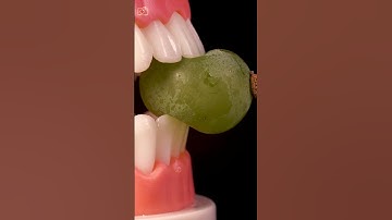 ASMR Biting Grape close up macro #shorts #satisfying #closeup #asmr #macro #teeth