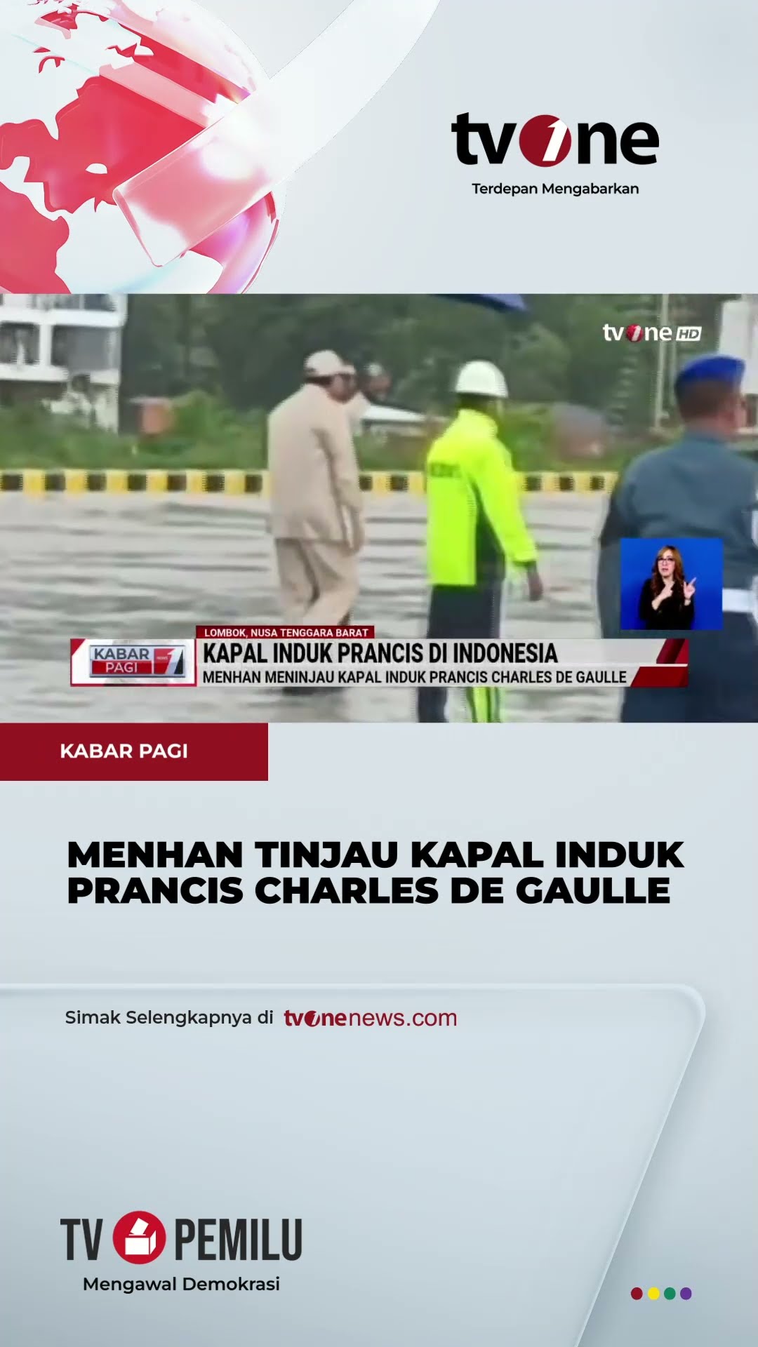 Megahnya Kapal Induk Prancis yang Bersandar di Lombok | tvOne