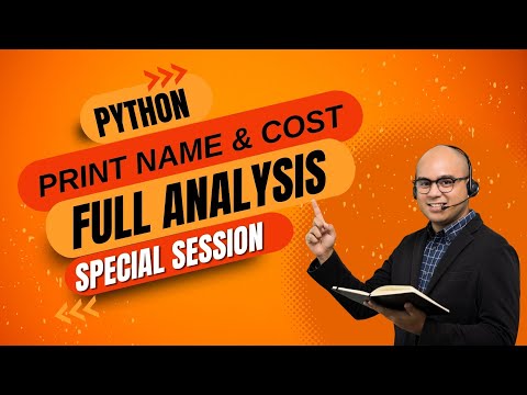 Product Class: Print Name & Cost Using self in Python | #Python #OOP #ProductClass #self